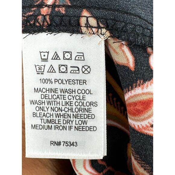 Cynthia Rowley Floral Dress Black Brown Floral Print Bows Bohemian Indie Size S - Picture 5 of 8